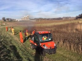 Prescribed burn fall 2017 (Photo: A.Dusick)