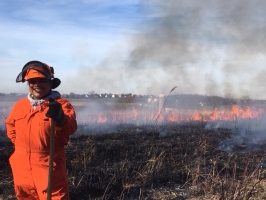 Prescribed burn fall 2017 (Photo: A.Dusick)